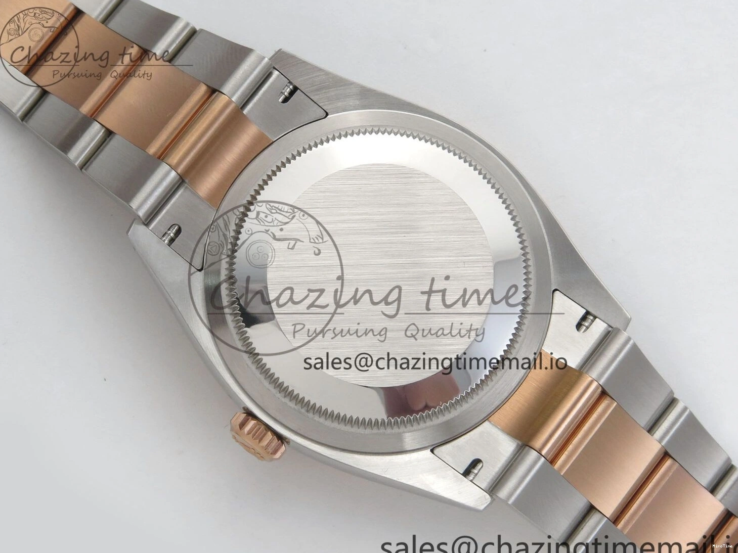 MiroTime 0407 DateJust 36 SS RG ARF 1:1 Best Edition 904L Steel Gray Dial Green Roman on Oyster Bracelet SH Affordable 73